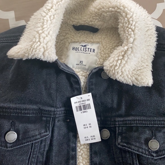 Hollister Jackets \u0026 Coats | Brand New Hollister Jean Jacket | Color: Black | Size: Xs | Veronicavill's Closet